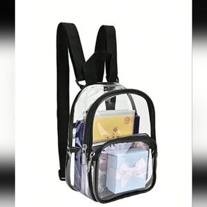 Mini Clear Backpack Stadium Approved, Heavy Duty Clear Mini Backpack